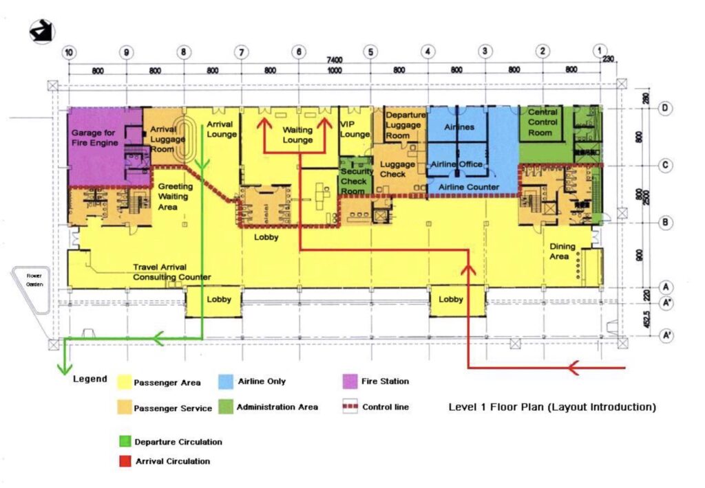 terninal layout map of hengchun aiport