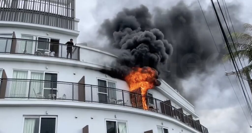 hayata hotel in kenting on fire