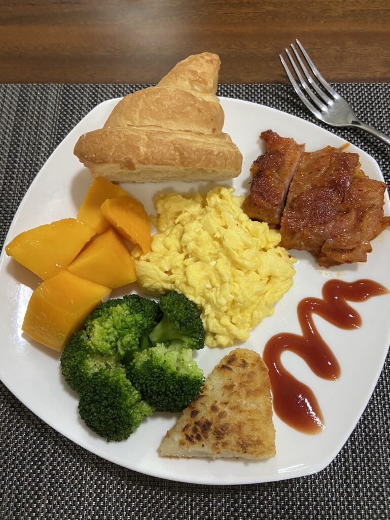 breakfast at windy b&B in houwan