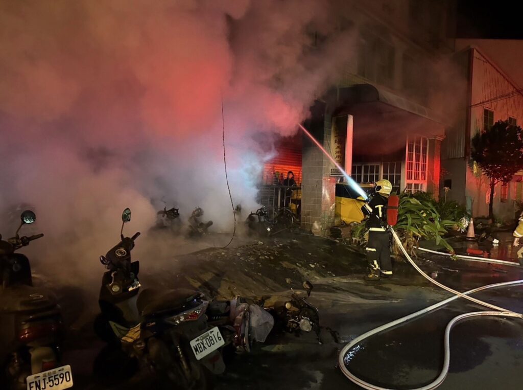 hengchun fire brigade taking action