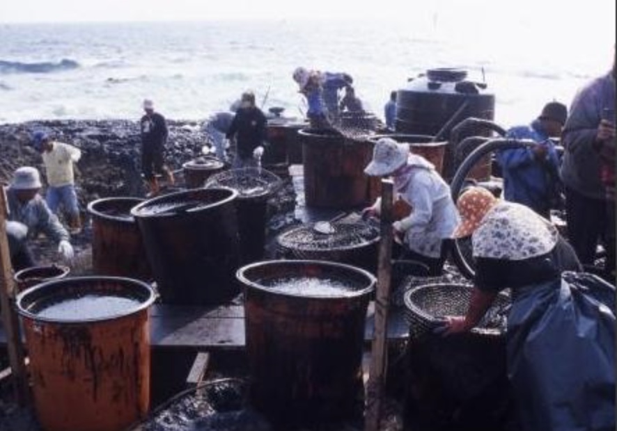 amorgos oil spillage in taiwan