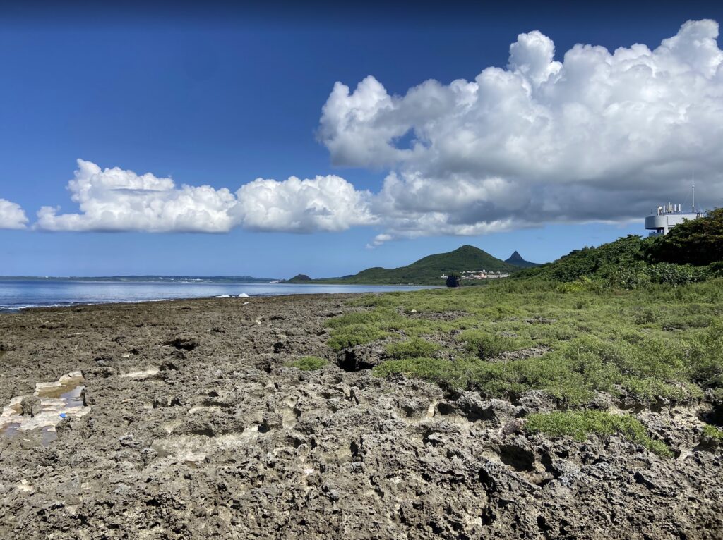 banana bay with sail rock at distance
