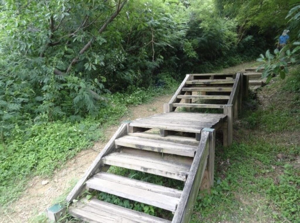 wooden trail in guishan