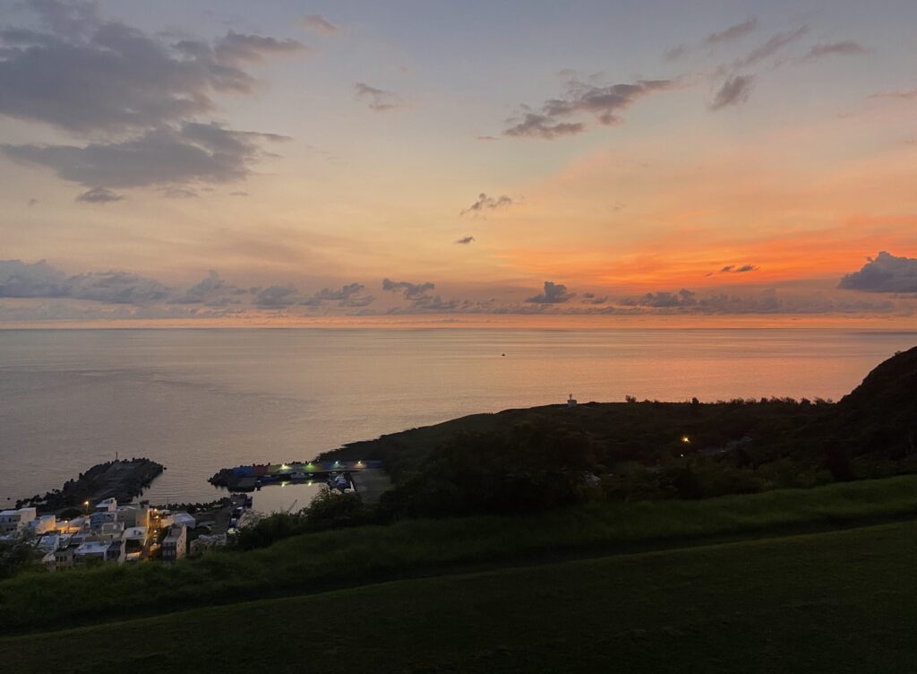ocean view resort sunset