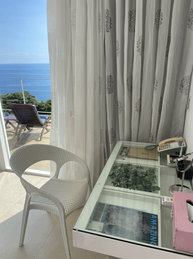 small table near window