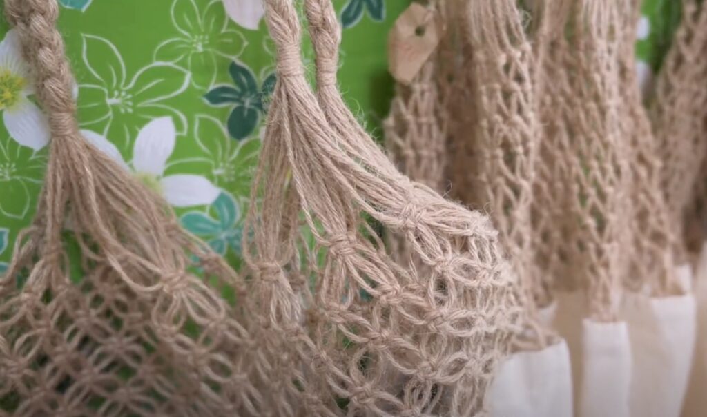 sisal weavings in diy workshop