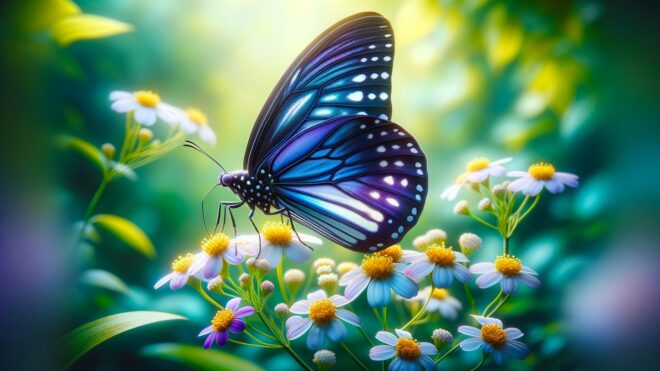 Kenting Becomes a New Paradise for the Breeding of Purple Crow Butterflies