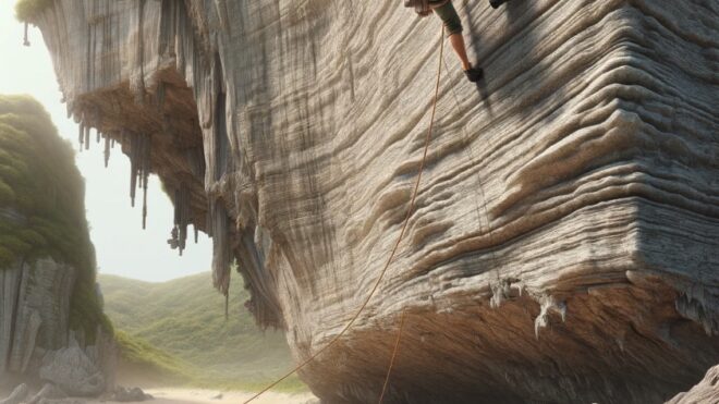 Banana Bay Scenic Area in Kenting witnesses rock climbing